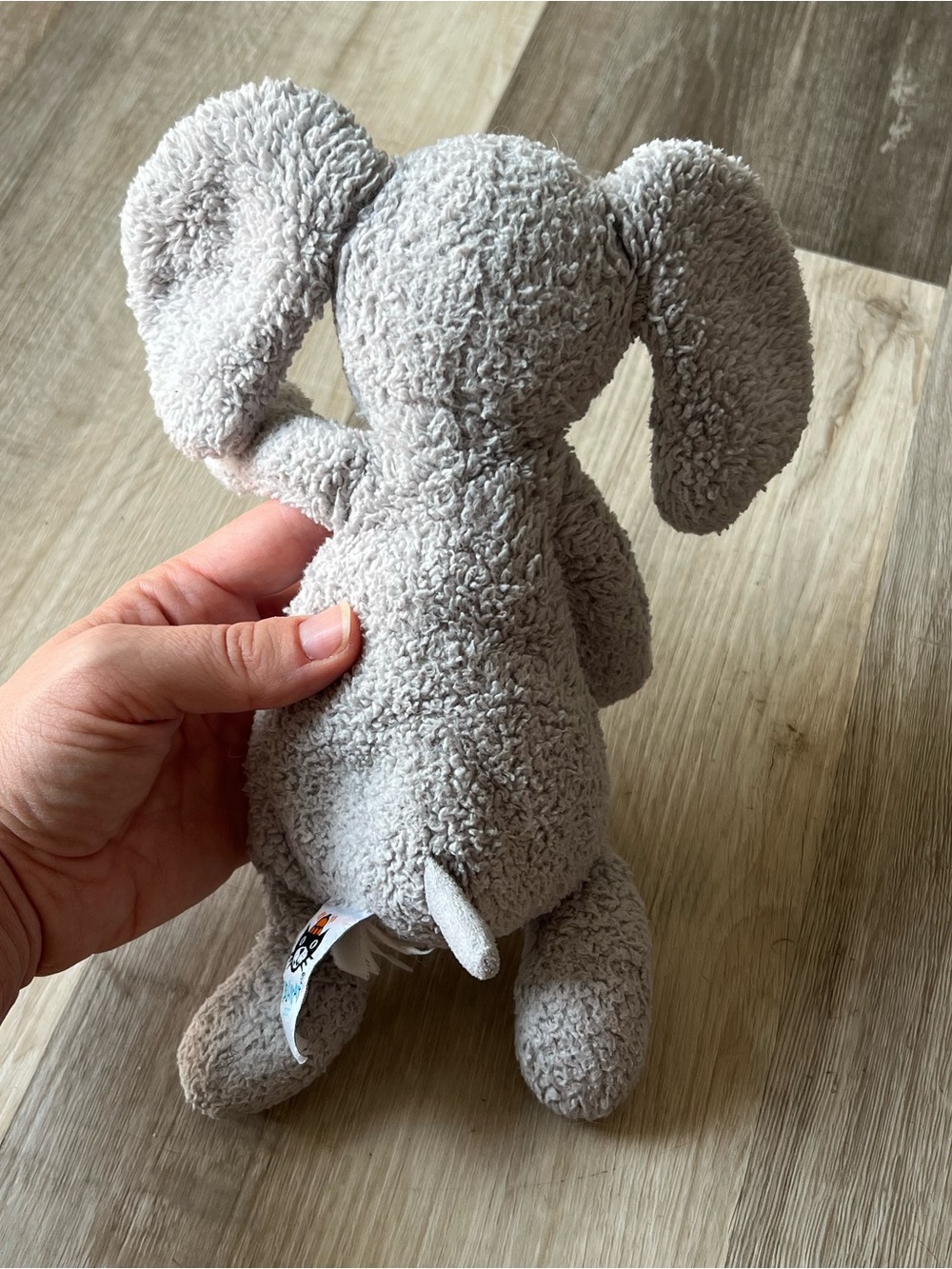 Jellycat Chouchou Elly Elephant grey baby soft toy plush beanie retired 2018 - Picture 6 of 8